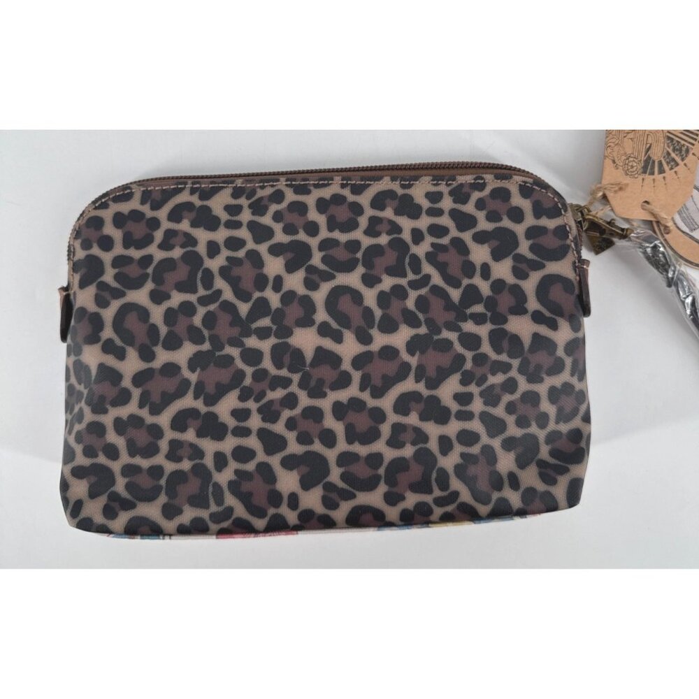 Catchfly Studio Essentials Pouch With Wristlet Strap Floral & Cactus Print New - Picture 3 of 8